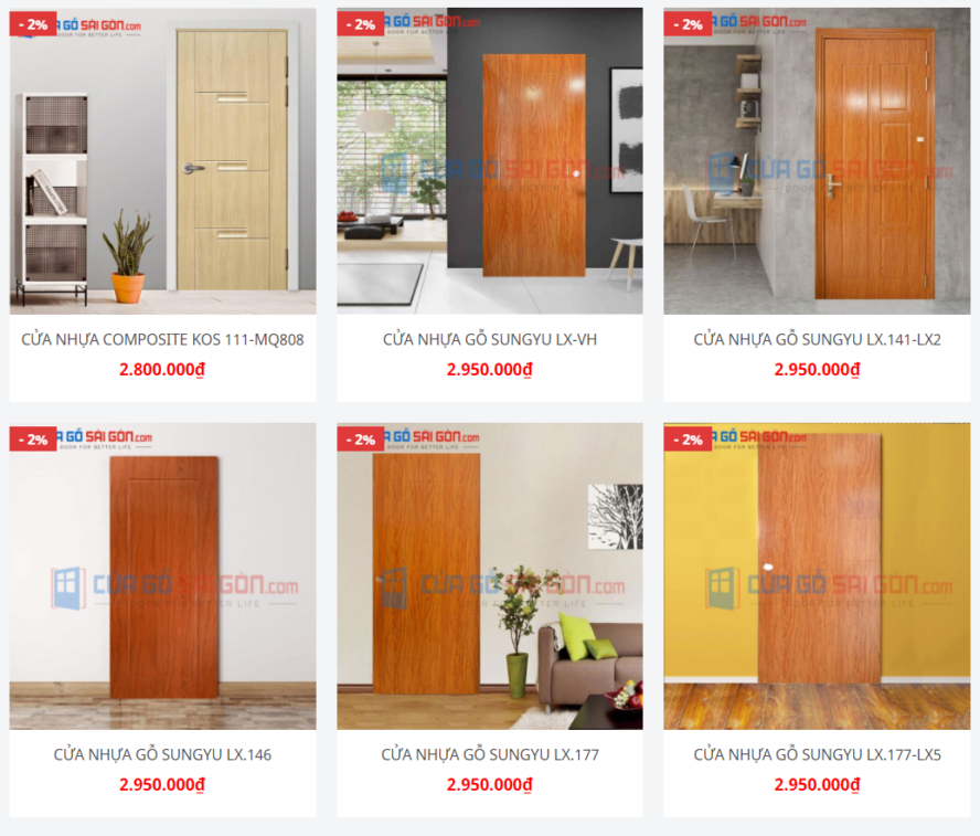 MẪU CỬA NHỰA COMPOSITE HOT NHẤT 2021