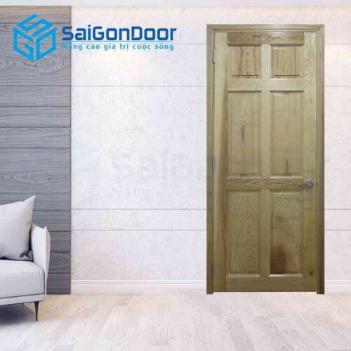 Cửa Gỗ Tự Nhiên 6A soi