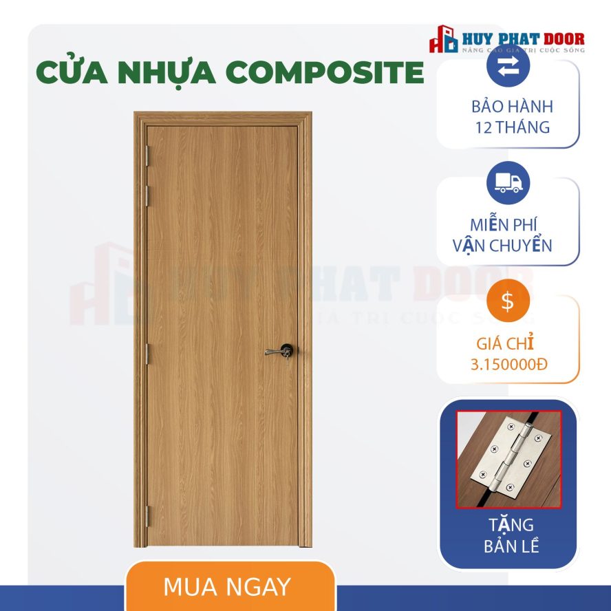 BÁO GIÁ CỬA NHỰA GIẢ GỖ HUYPHATDOOR - LỰA CHỌN TIẾT KIỆM VÀ BỀN BỈ
